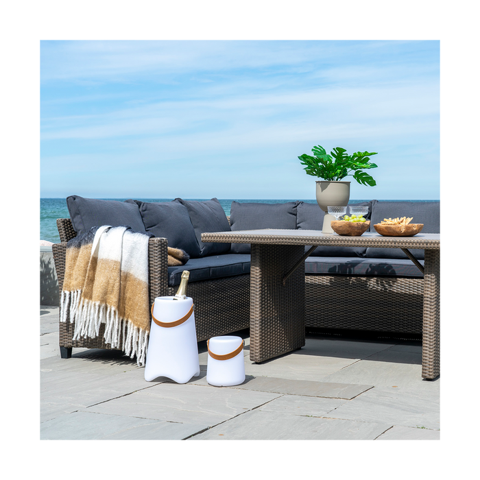 Artichok Huub tuin tafellamp kunststof - wit