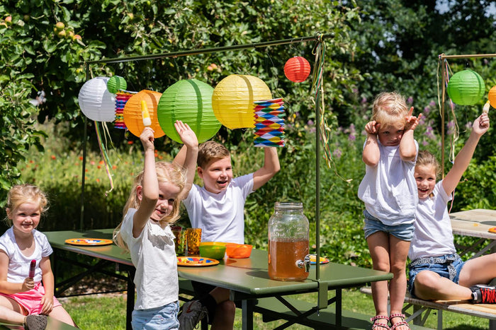 Inklapbare bierset Berlijn 200 cm olijfgroen