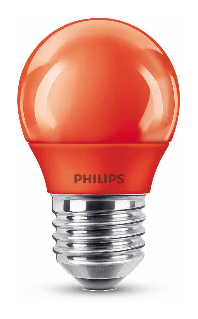 Philips LED Kogellamp - E27 - Rood gekleurd