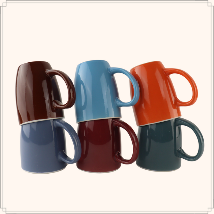 OTIX Theemokken Koffiemok Koffietassen 6 stuks Diverse kleuren 300...