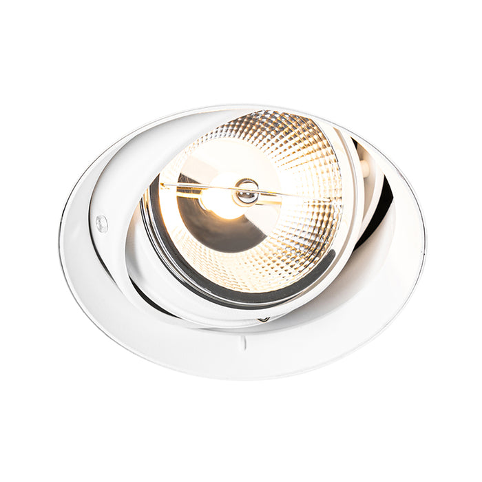 QAZQA Moderne inbouwspot wit GU10 AR111 rond trimless - Oneon