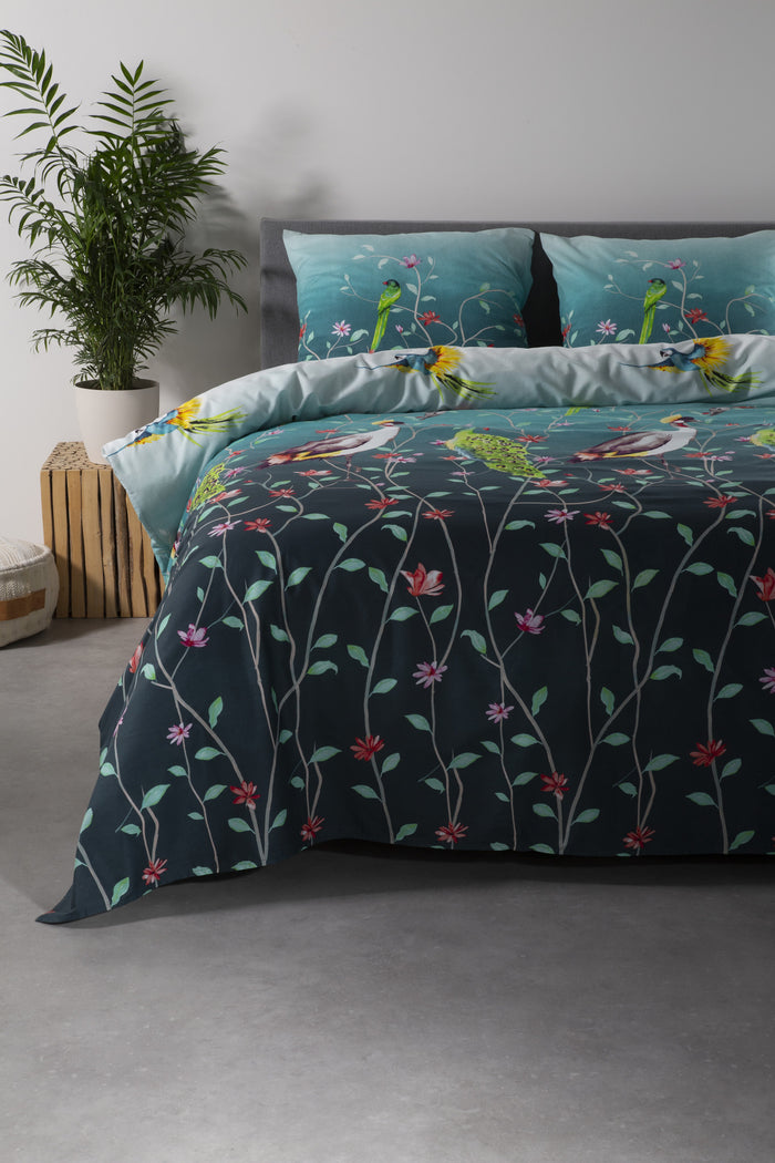 Ten Cate Katoenen Dekbedovertrek - 200x200|220 - Marit Blauw