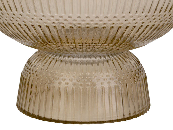 present time - Bowl Posh glass medium sand brown