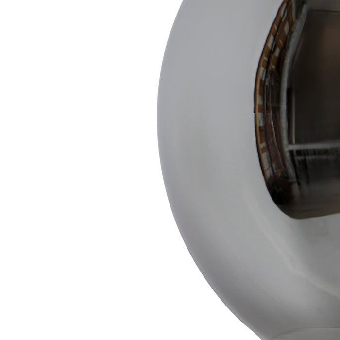 QAZQA Art deco hanglamp zwart met smoke glas - Wallace