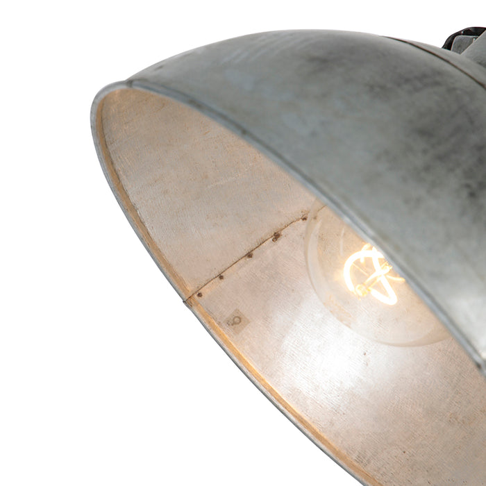 QAZQA Industriële hanglamp grijs 2-lichts - Samia Sabo