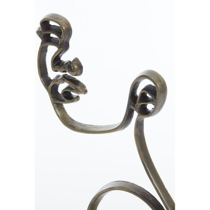 Light & Living Ornament op voet Face - Antiek Brons - 28x8x38cm