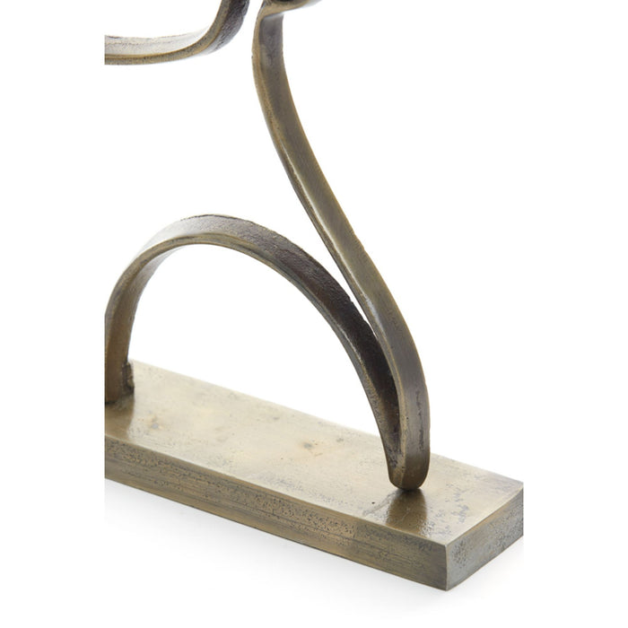 Light & Living Ornament op voet Face - Antiek Brons - 28x8x38cm