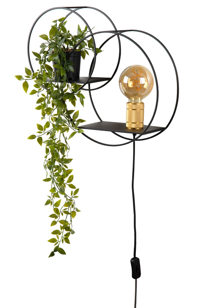 Lucide CIRCLE Wandlamp - Zwart