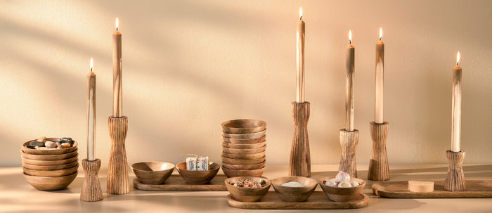 Mica Decorations Tomar Schaaltjes en Dienblad - Lichtbruin