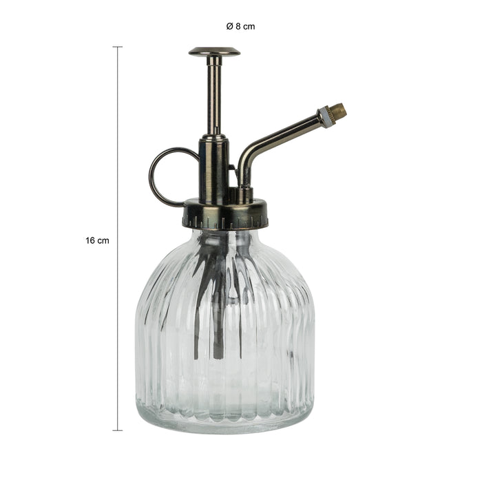 QUVIO Plantenspuit - Glas - Wit