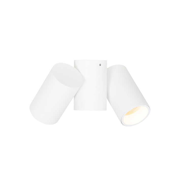 QAZQA Design spot wit 2-lichts verstelbaar - Michael