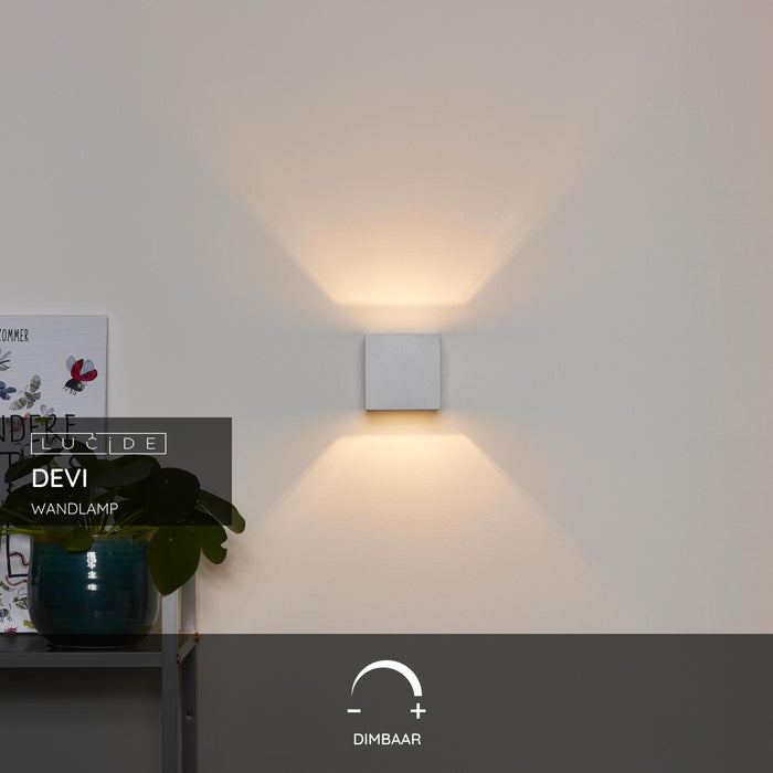 Lucide DEVI Wandlamp - Wit
