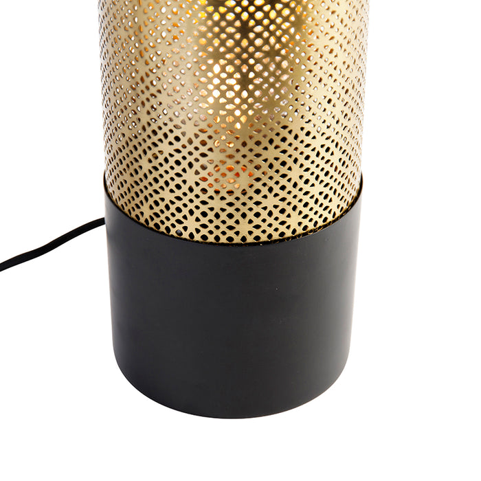 QAZQA Tafellamp raspi - Goud|messing - Industrieel - D 11.5cm