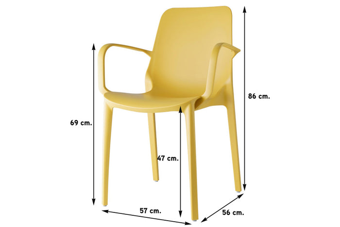 Scab Ginevra armstoel - Geel