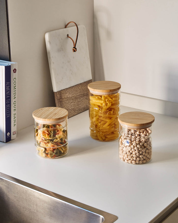 Kave Home - Danelle marmer en hout serveerplank