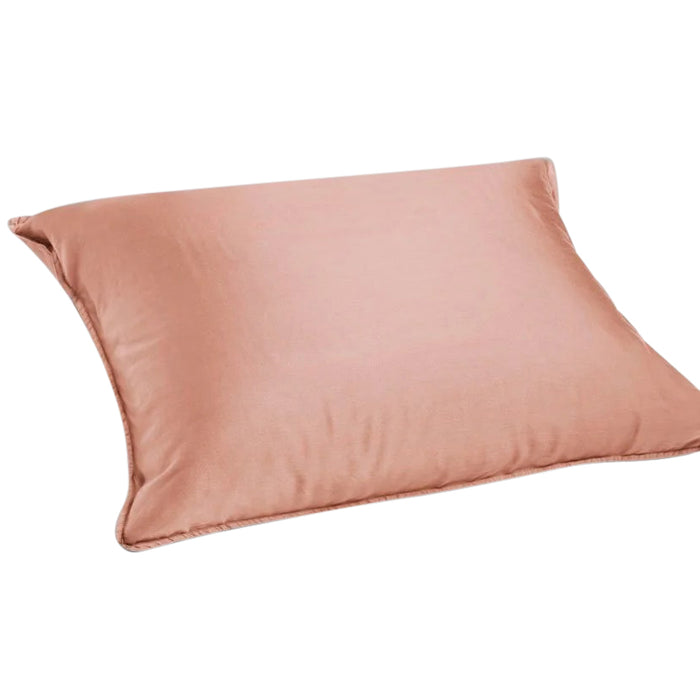 Yumeko kussensloop gewassen katoen satijn pink 60x70