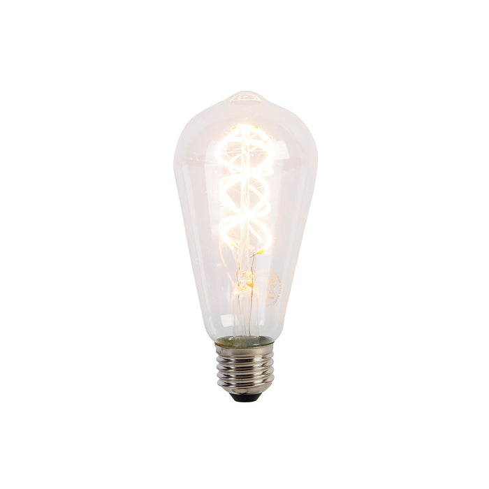 LUEDD E27 LED lamp spiraal filament ST64 5W 400 lm 2200K