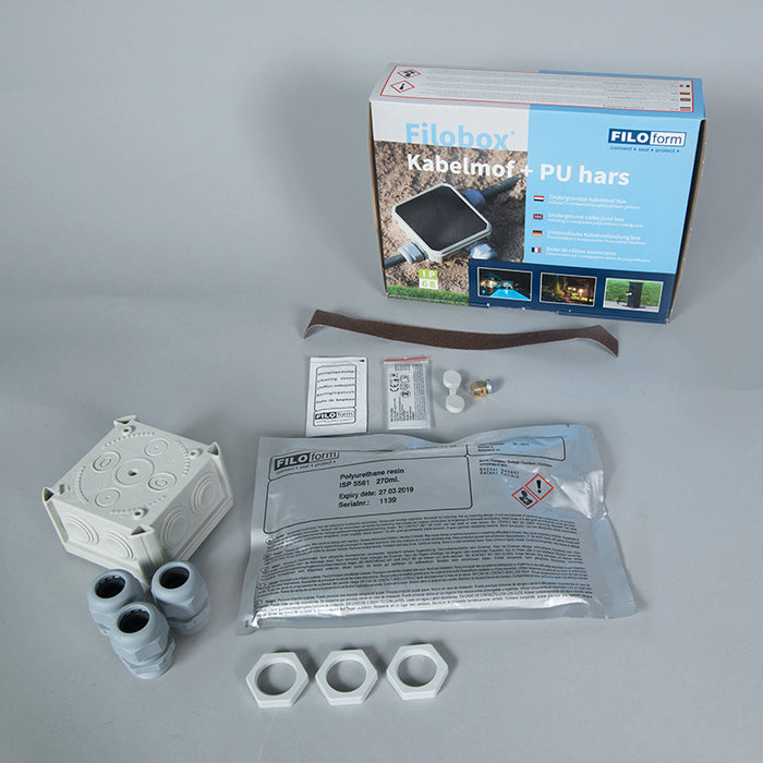 QAZQA Buitenlamp paal staal 110 cm IP44 - Rox met grondpin en