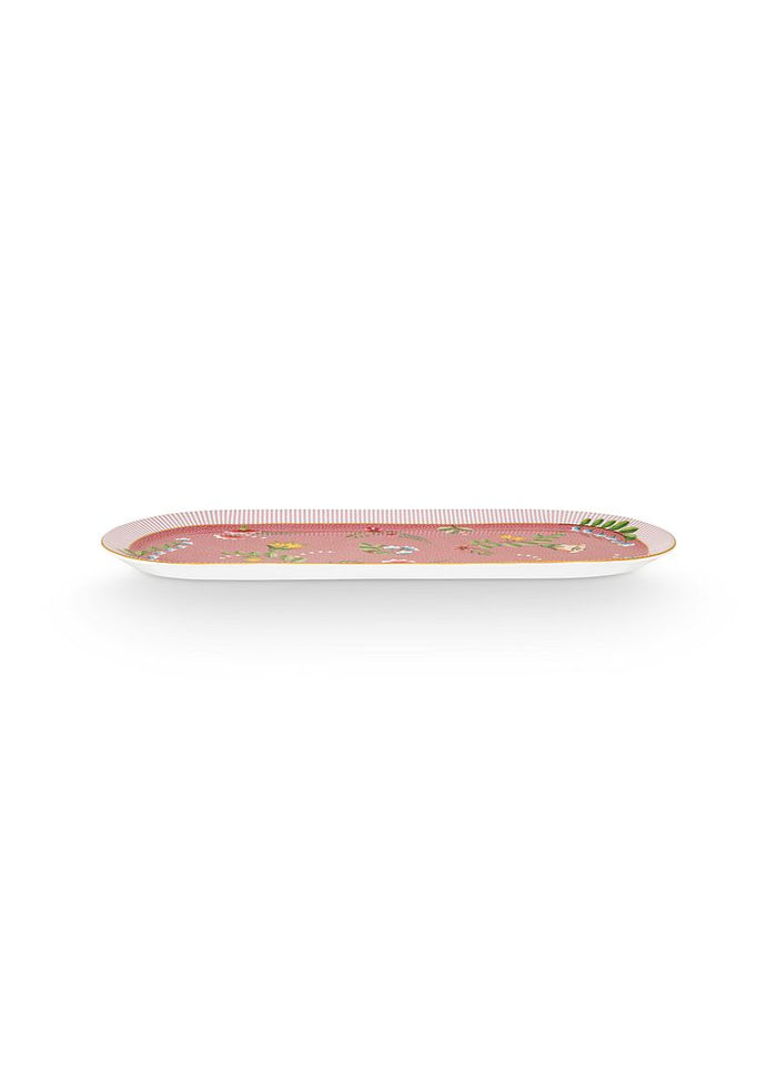 Pip Studio Taartplateau - Roze - La Majorelle - 33.3x15.5cm