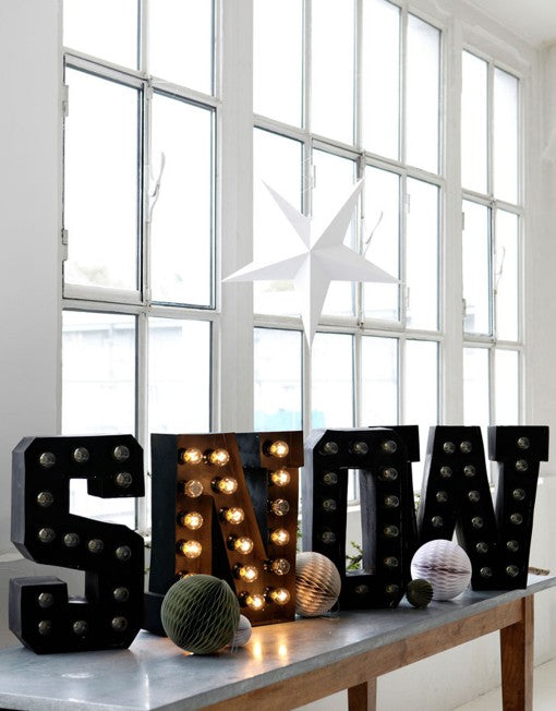 House Doctor Kerstster bruin 45cm 9 punten (45 centimeter)