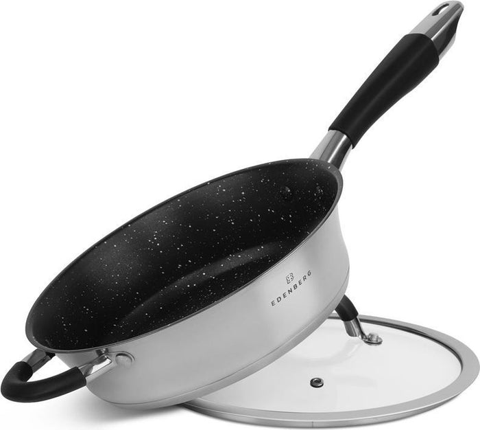 Edenberg Classic Line - Pannenset - RVS - 8 delig - Sandwichbodem