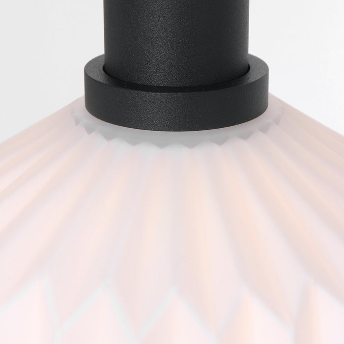 Steinhauer verre nervuré hanglamp melkglas Ø 20 cm