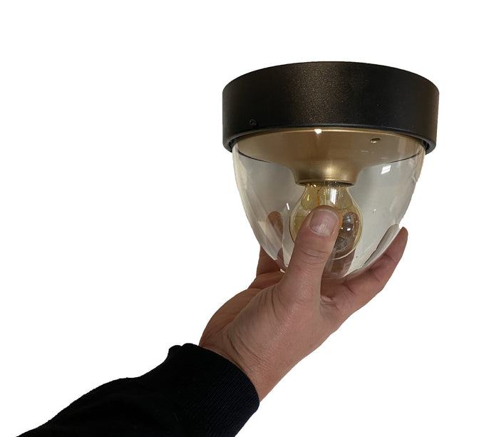 Nowodvorski Buitenlamp Nook Ø 18 cm zwart