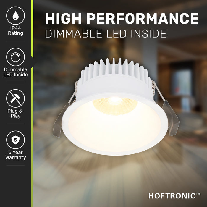 HOFTRONIC 6x  - LED Inbouwspots Badkamer IP44 Wit