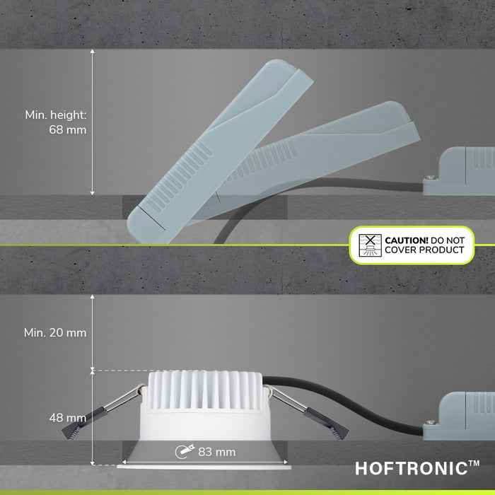 HOFTRONIC 6x  - LED Inbouwspots Badkamer IP44 Wit