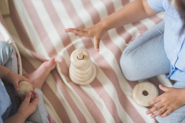 Play & Go Stripes Pink New toy storage bag