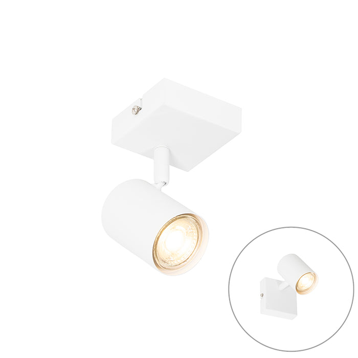 QAZQA Moderne spot wit verstelbaar vierkant - Jeana