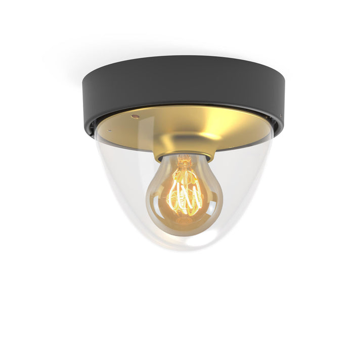 Nowodvorski Buitenlamp Nook Ø 18 cm sensor goud zwart