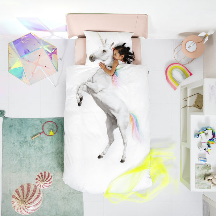 SNURK Unicorn Dekbedovertrek 140 x 220 cm