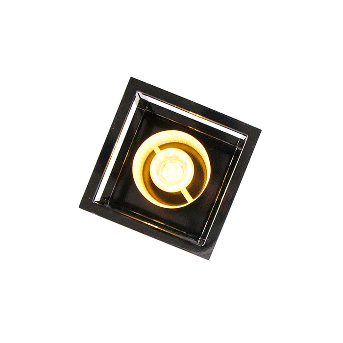 QAZQA Plafondlamp cagetess - Goud|messing - Industrieel - L 18cm