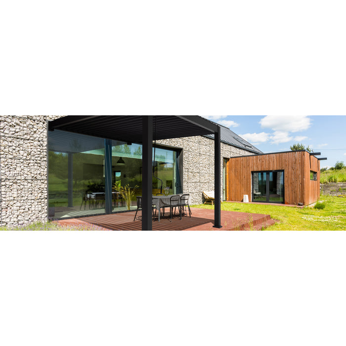 SORARA® Wall Mirador Classic 300 x 400 cm Charcoal Zwart