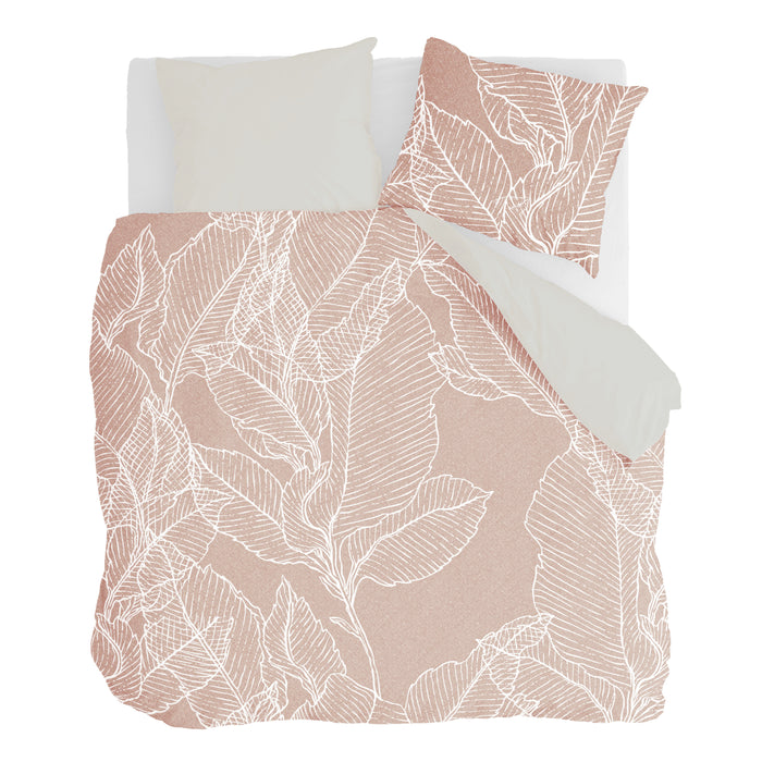 Walra Leaves & Trees Dekbedovertrek 240 x 220/240 cm - Cognac