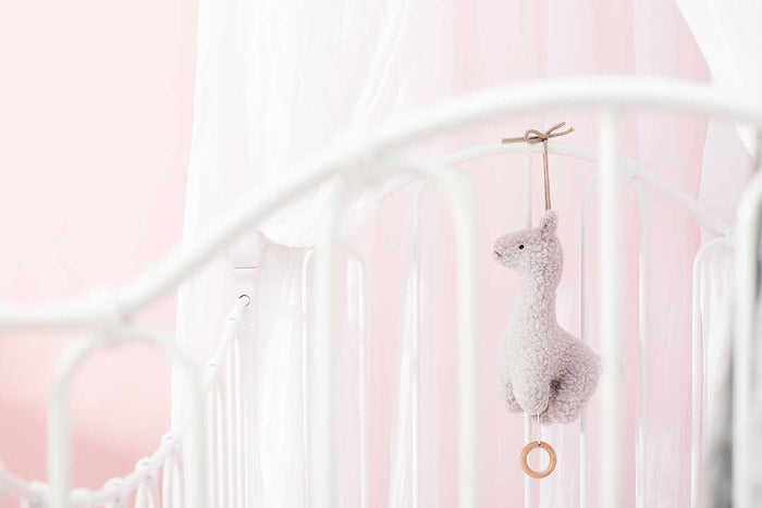 Jollein muziekhanger lama grijs (20 centimeter x 14 centimeter)