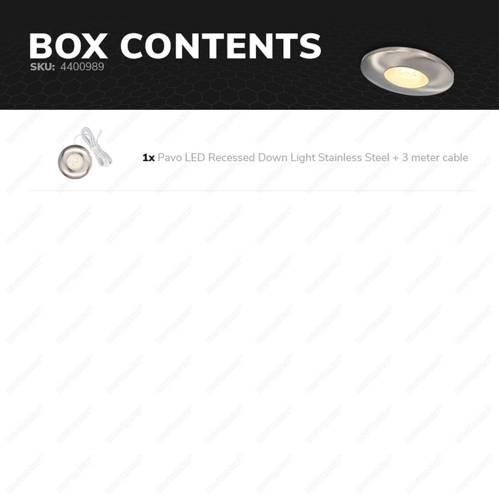 HOFTRONIC  Pavo - LED Inbouwspots Badkamer IP44 Zilver