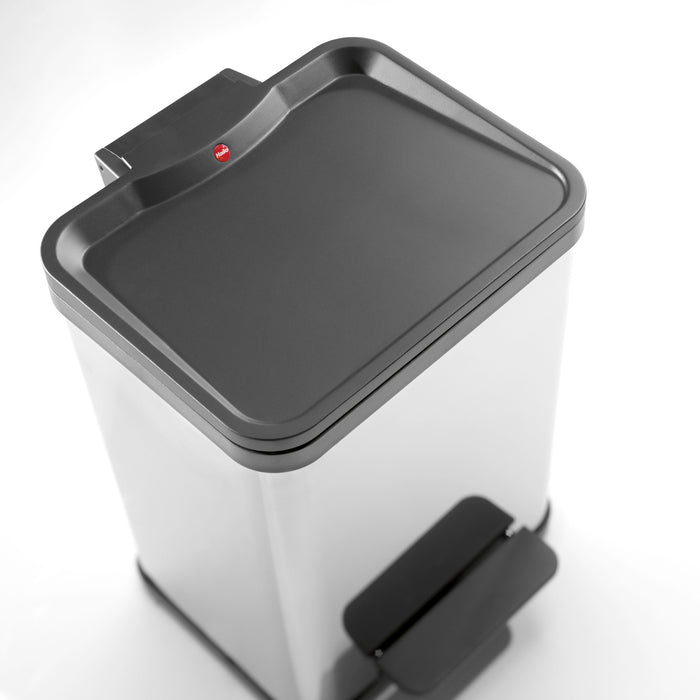 Hailo Öko Duo RVS Pedaalemmer 18 Liter  (2x9 L)