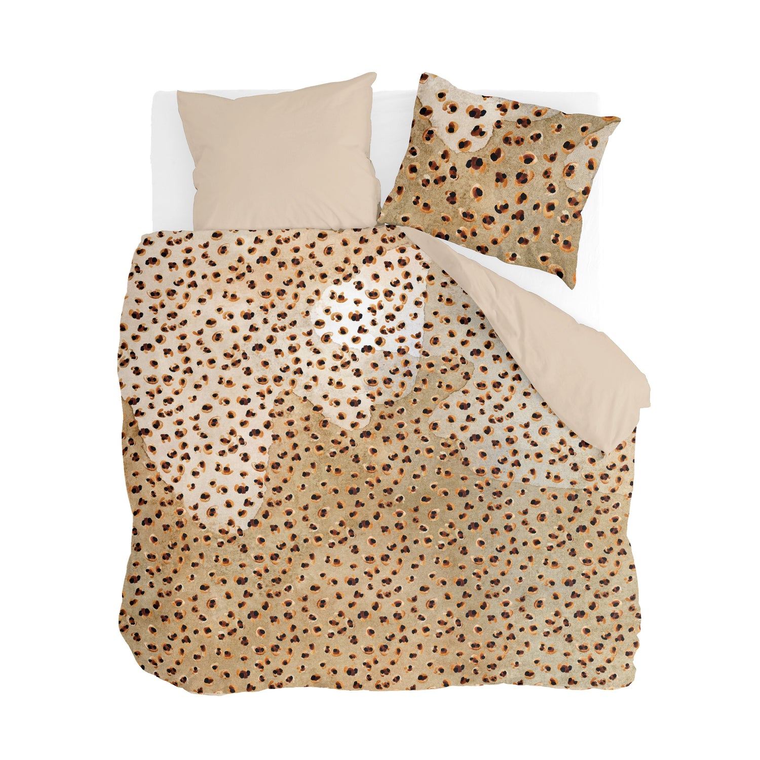 Walra Vintage Cotton Dekbedovertrek 240 x 220/240 cm - Toffee