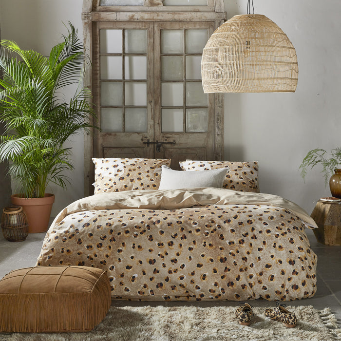 Walra Vintage Cotton Dekbedovertrek 240 x 220/240 cm - Toffee