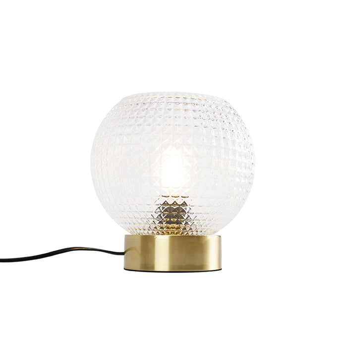 QAZQA Art Deco tafellamp messing - Sphere