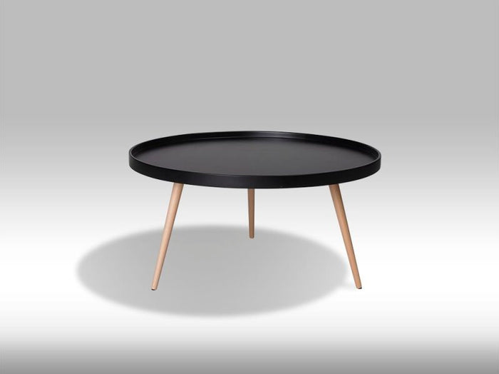 Hioshop Osaka zwarte ronde salontafel 90cm.
