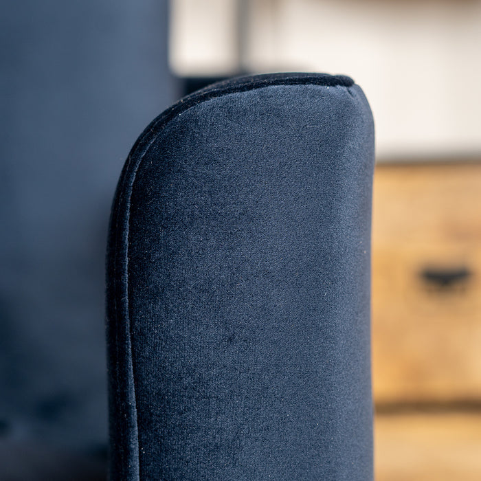 Bronx71 Velvet bank 2,5-zits Denver blauw