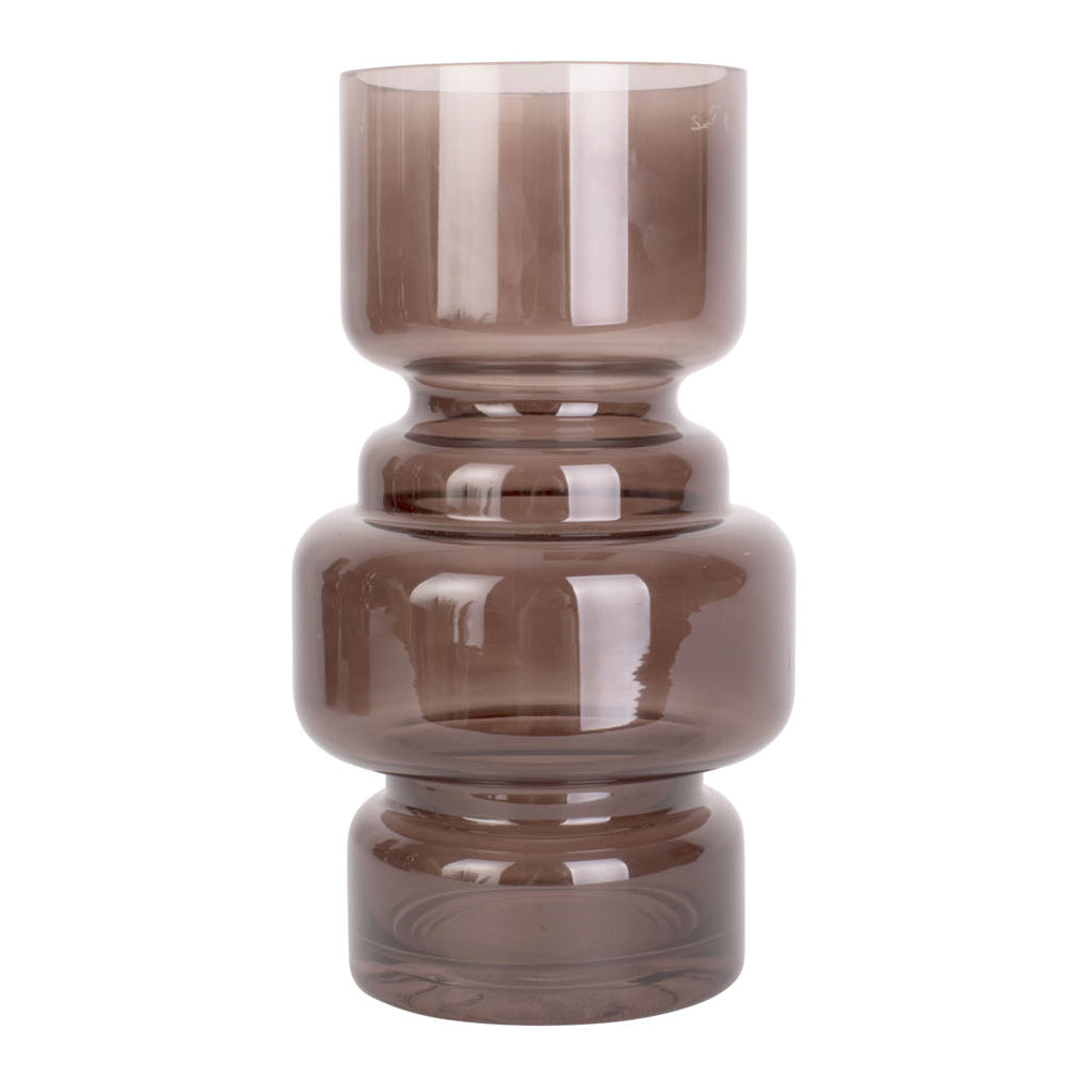 present time Courtly Vaas Medium - Chocolade bruin