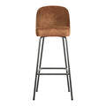 WOOOD Vogue Barkruk H 103 cm - Ecoleer - Cognac