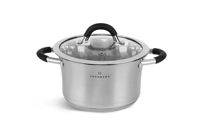 Edenberg Classic Line - Luxe Pannenset - RVS - 6 delig - Sandwichbodem