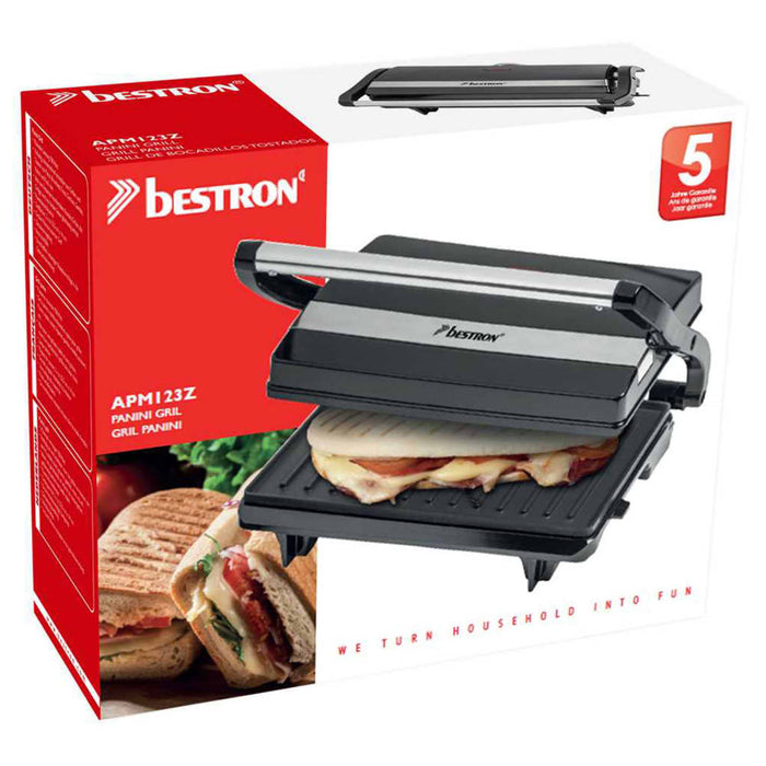 Bestron Panini grill Zwart
