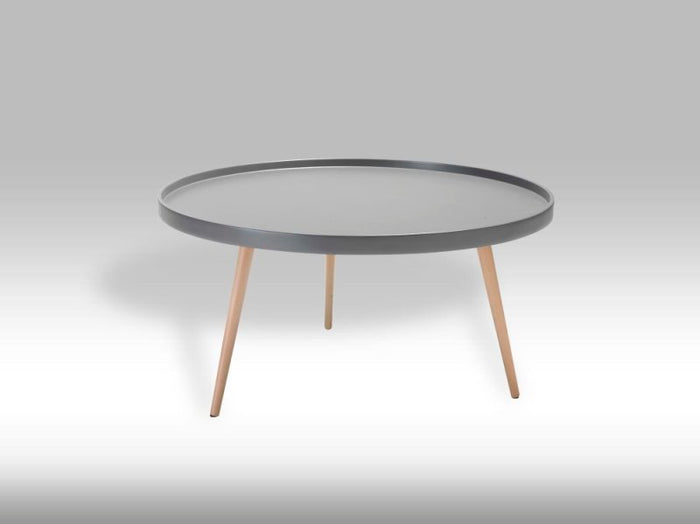 Hioshop Osaka ronde salontafel grijs 90 cm.