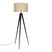 Zuiver Tripod Vloerlamp - Zwart / Beige